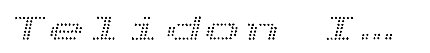 Telidon Ink Extended Italic